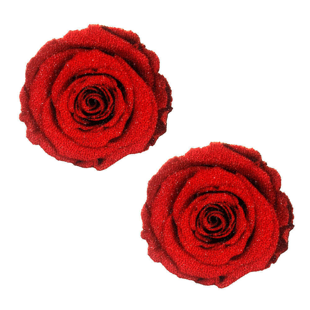 Neva Nude - Freaking Awesome Roses Are Red Nipztix Pasties